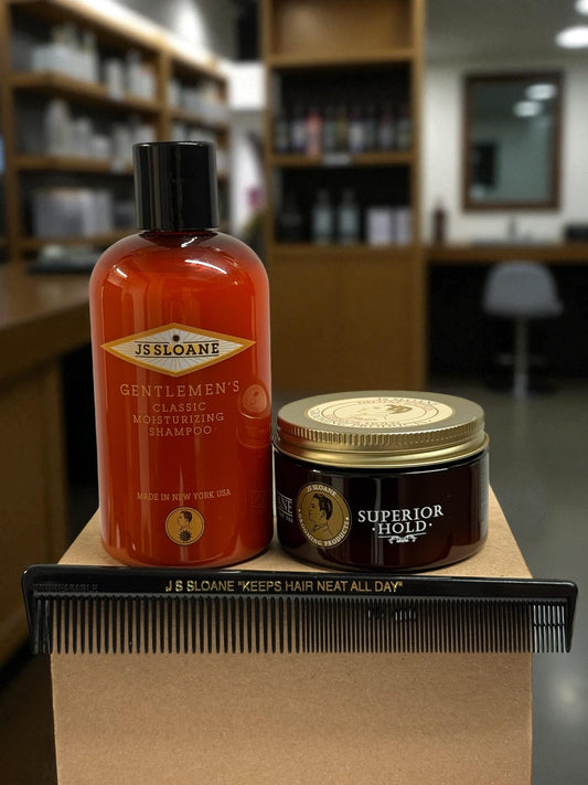 JS Sloane Gentleman’s Classic Moisturizing Shampoo bottle