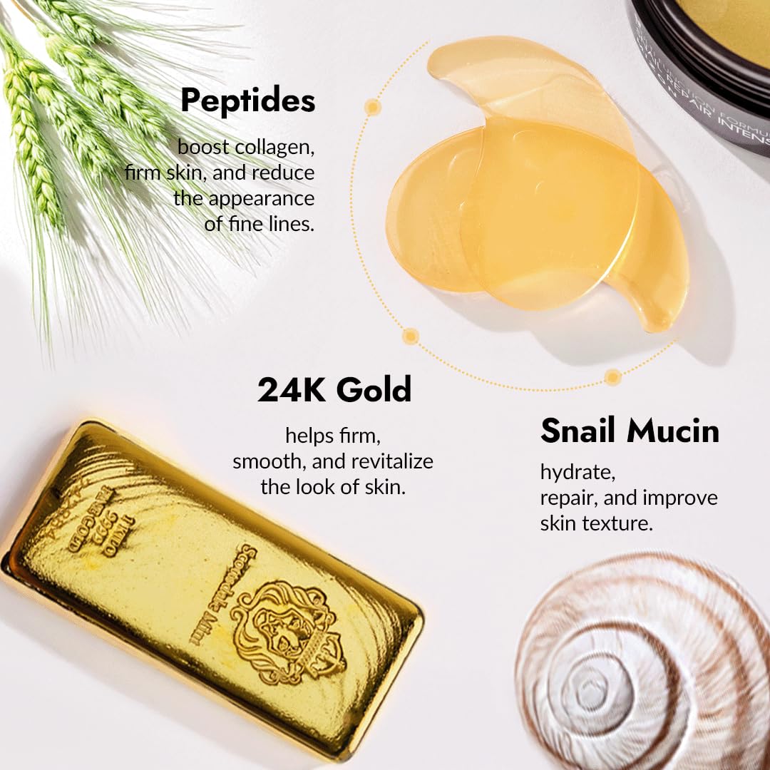 Mizon eye patches for dark circles in black container
