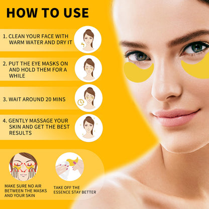 Souwixlum under eye patches for wrinkles and dark circles skincare routine illustration
