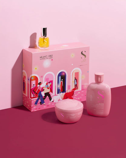 Alfaparf Milano moisture hair care set components