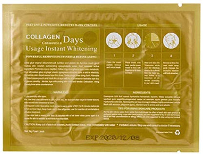 Anti-aging gold eye and lip mask set packaging