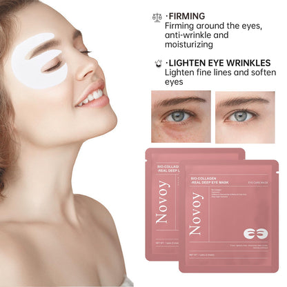 LLVYUO Bio-Collagen hydrogel eye mask sheets with 3x larger coverage area demonstration