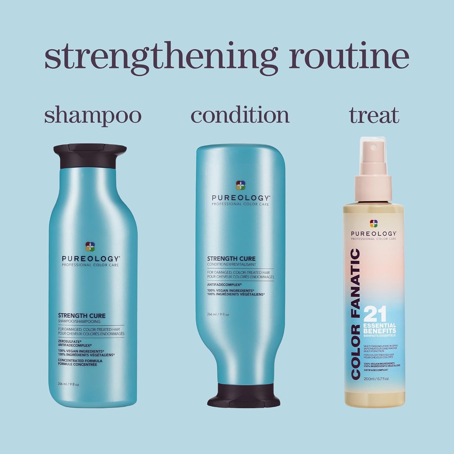 Professional hair care kit for color treated hair