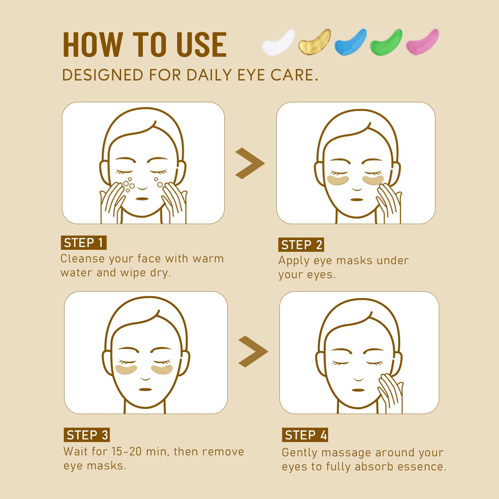 Close-up of Yeokoe hydrogel mask sheets showing the moist cooling serum texture.