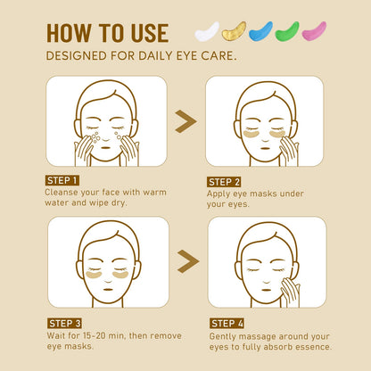 Close-up of Yeokoe hydrogel mask sheets showing the moist cooling serum texture.