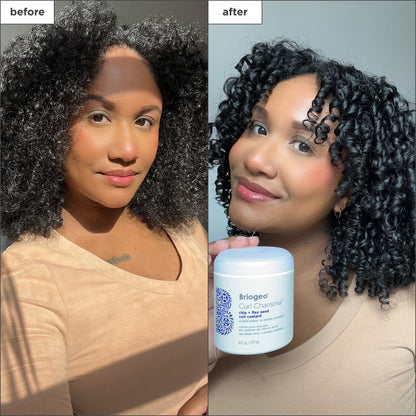 Briogeo Curl Charisma travel shampoo and conditioner bottles for curly hair