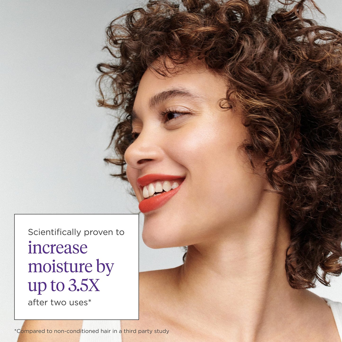 Texture shot of Briogeo curl defining hair care products