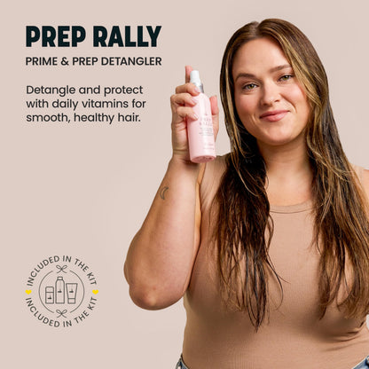 Drybar House of Blowouts wide-tooth comb and scalp massager tools