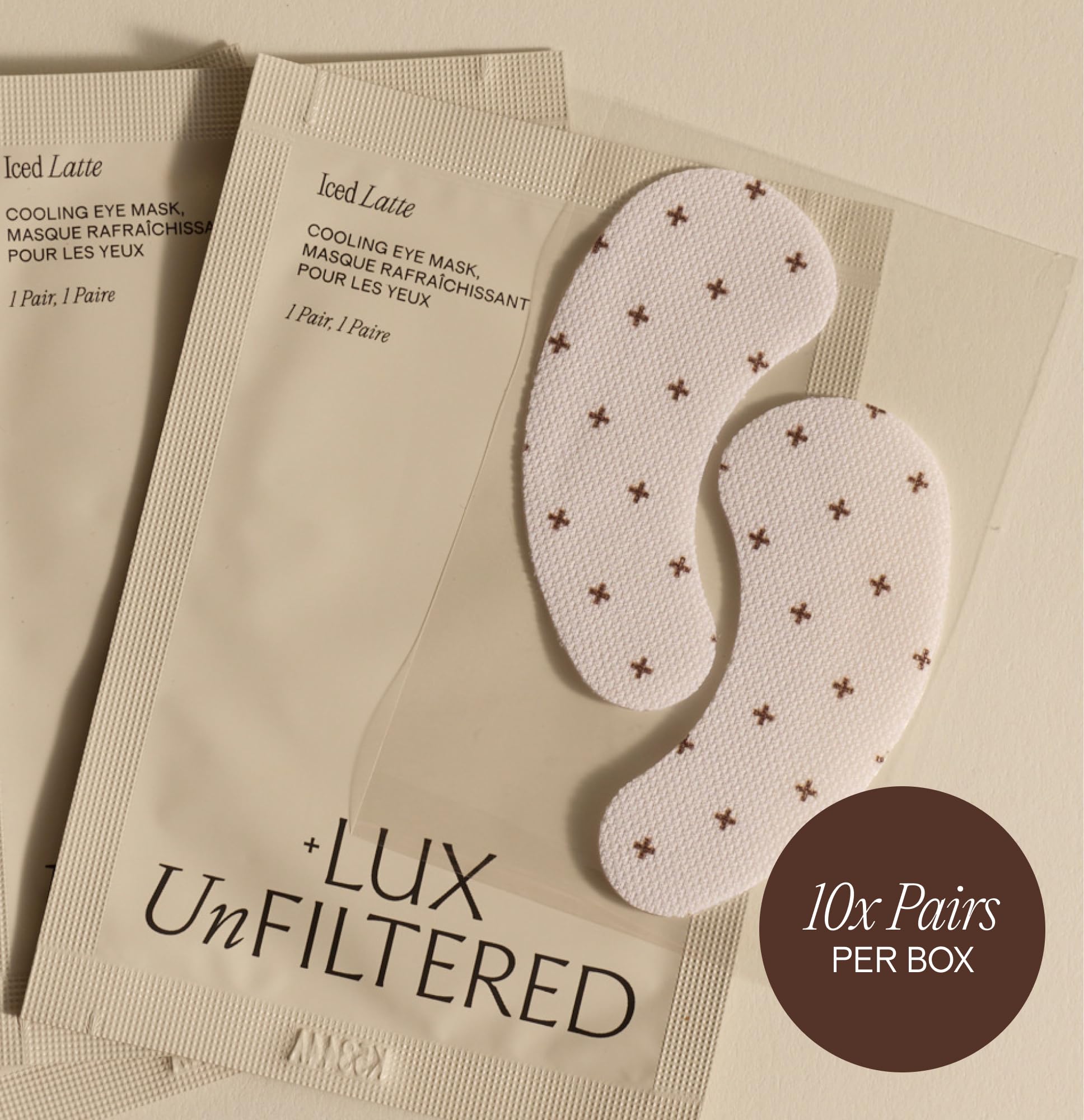 '+ Lux Unfiltered brightening niacinamide eye mask for dark circles