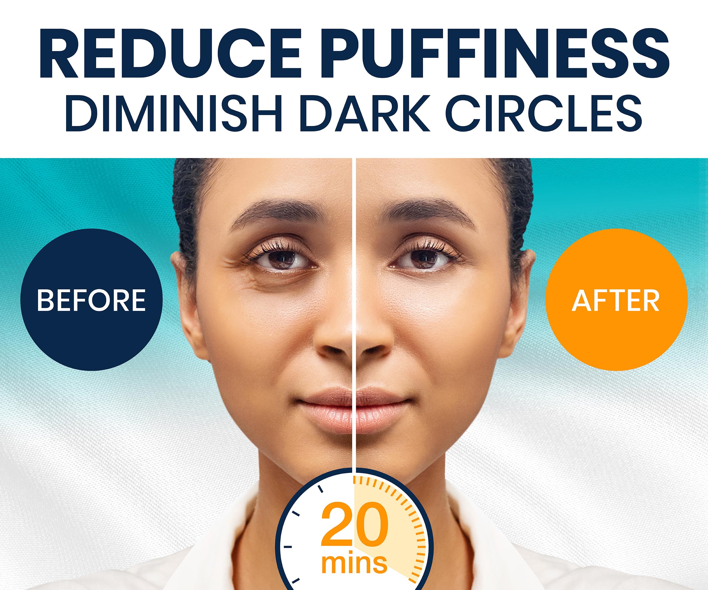 Stylia marine collagen eye mask hydrogel patches applied under the eyes for dark circles treatment