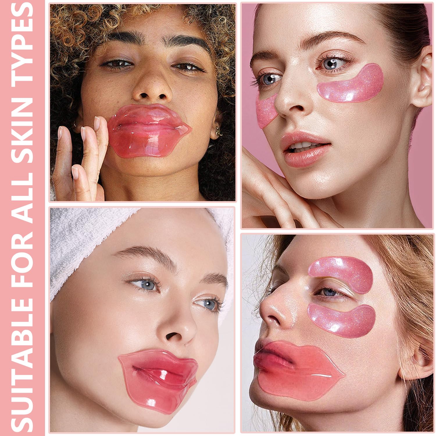 Bachelorette party favors and bridesmaid gift ideas featuring hydrogel mask sheets