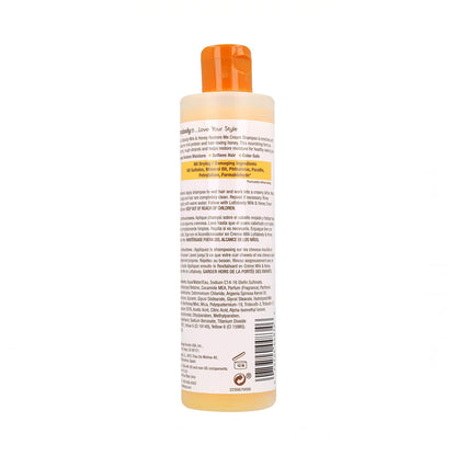 Lottabody milk protein and honey hair cleanser back label details