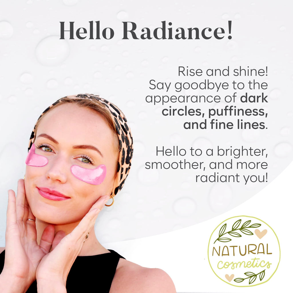 Bloomora eye mask set showcasing shimmery gel texture