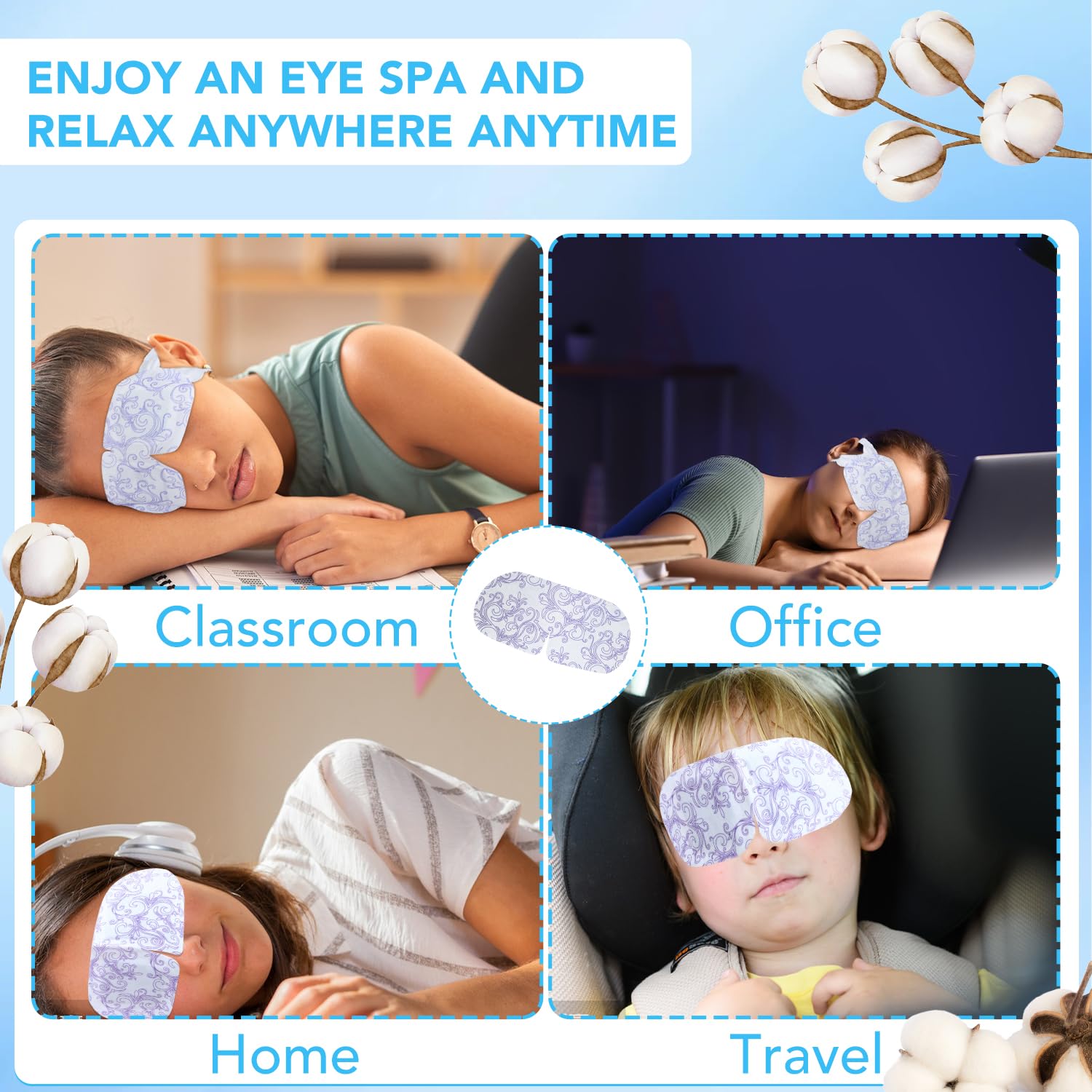 XPCARE self heating sheet mask showing materials safe for sensitive skin