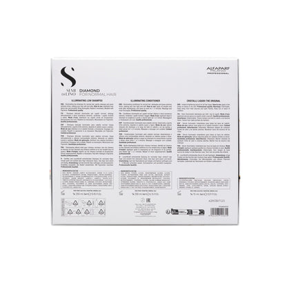 Sulfate-free illuminating hair care set for shine