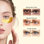 Side profile of Permotary 24K gold eye pads packaging box