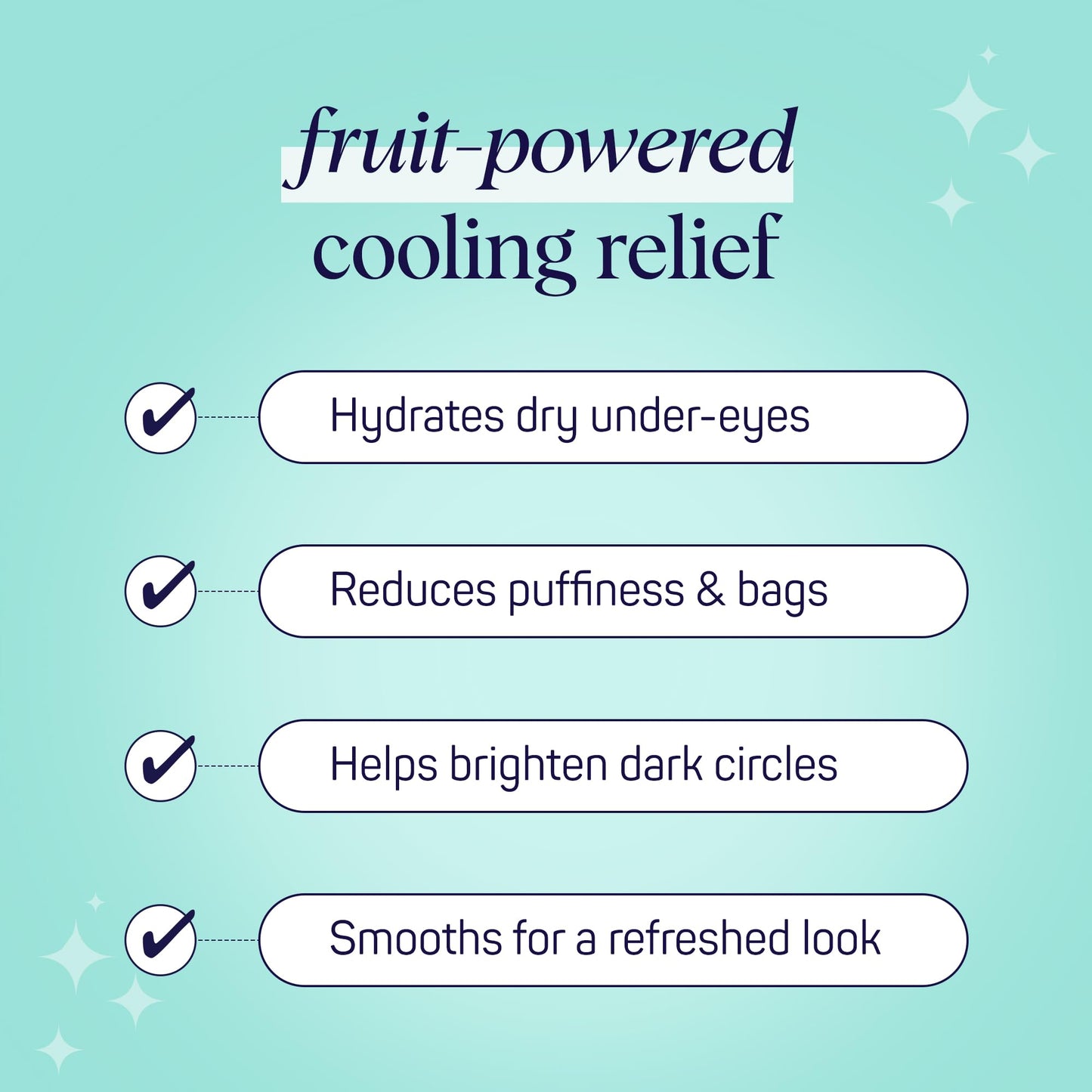 Application of SpaLife cooling cucumber eye pads
