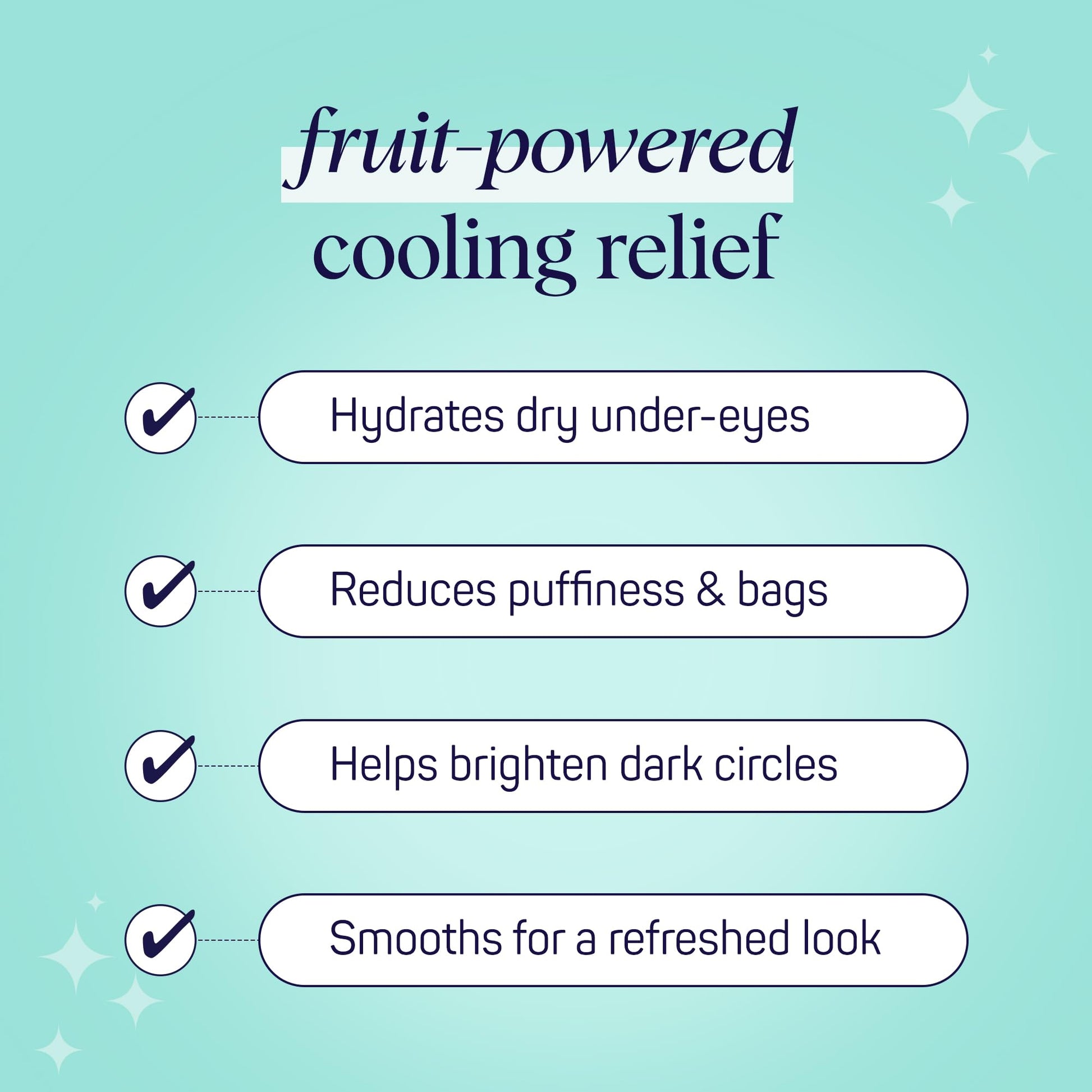 Application of SpaLife cooling cucumber eye pads