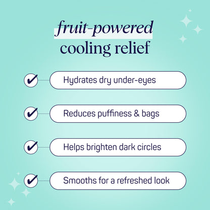 Application of SpaLife cooling cucumber eye pads