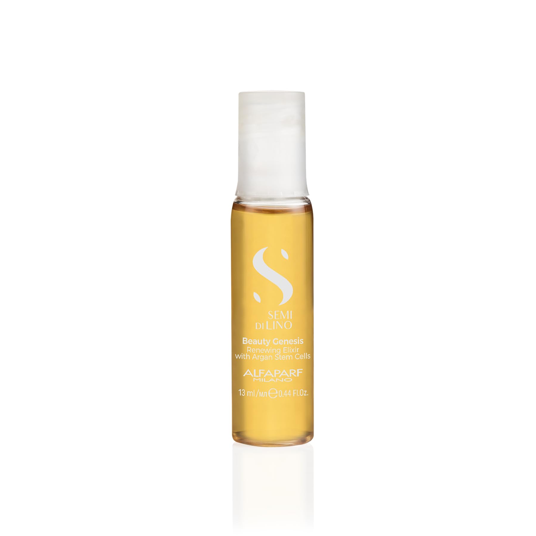 Side layout of the Alfaparf Milano dry hair multiplier kit highlighting the protective anti pollution shield benefits.