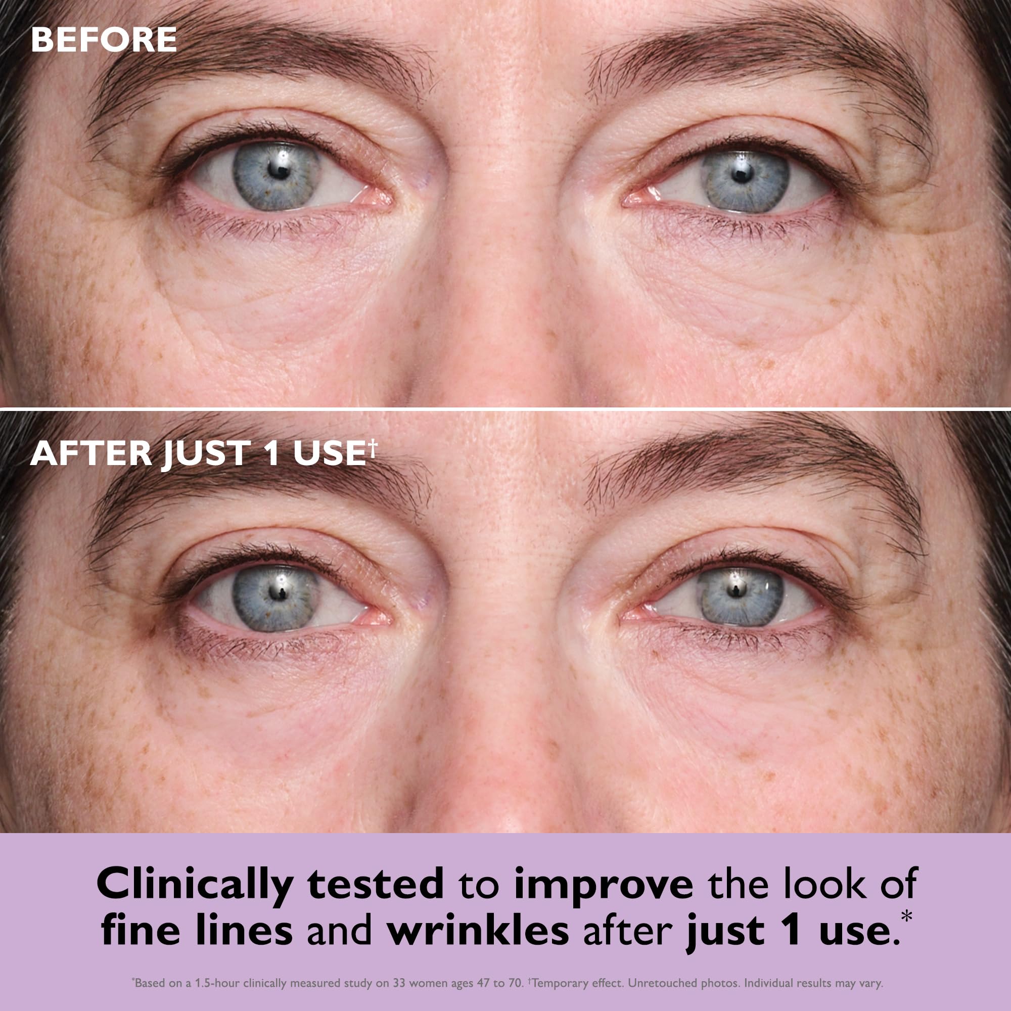 Peter Thomas Roth anti-aging eye patches container with clear labels showcasing premium skincare ingredients.