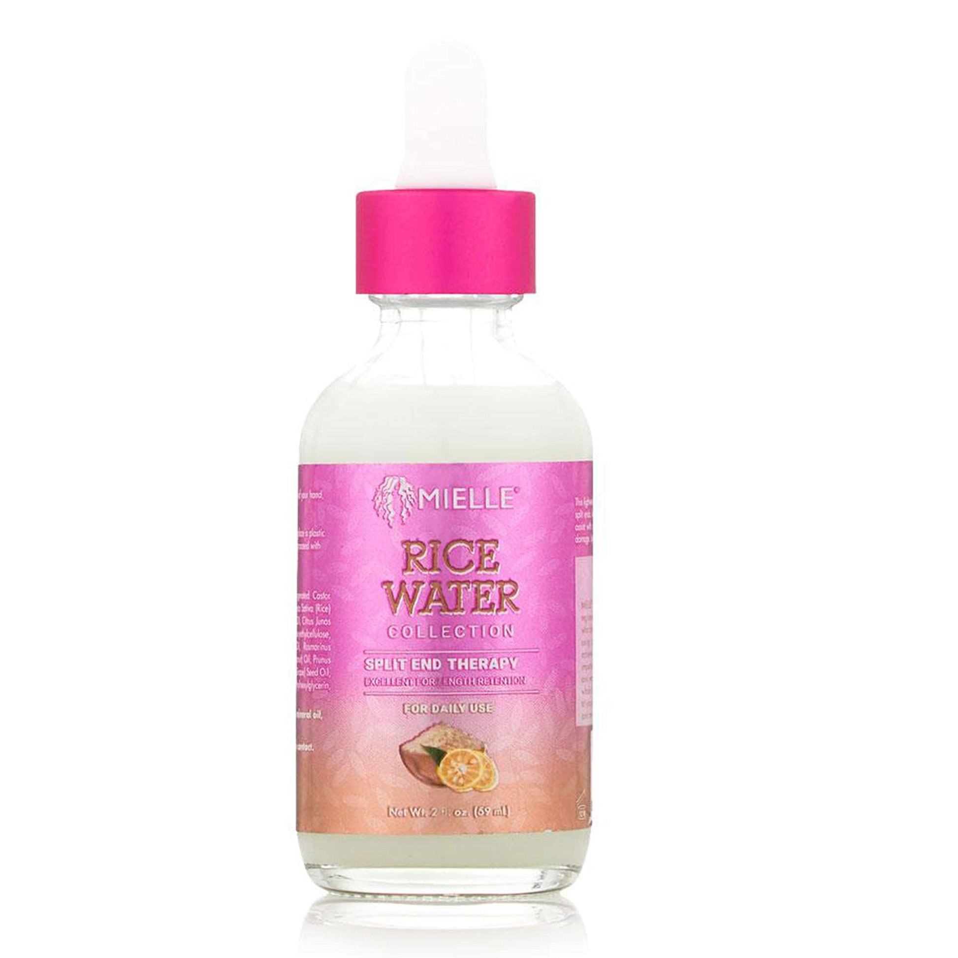Mielle Rice Water Split End Therapy tube for preventing hair breakage