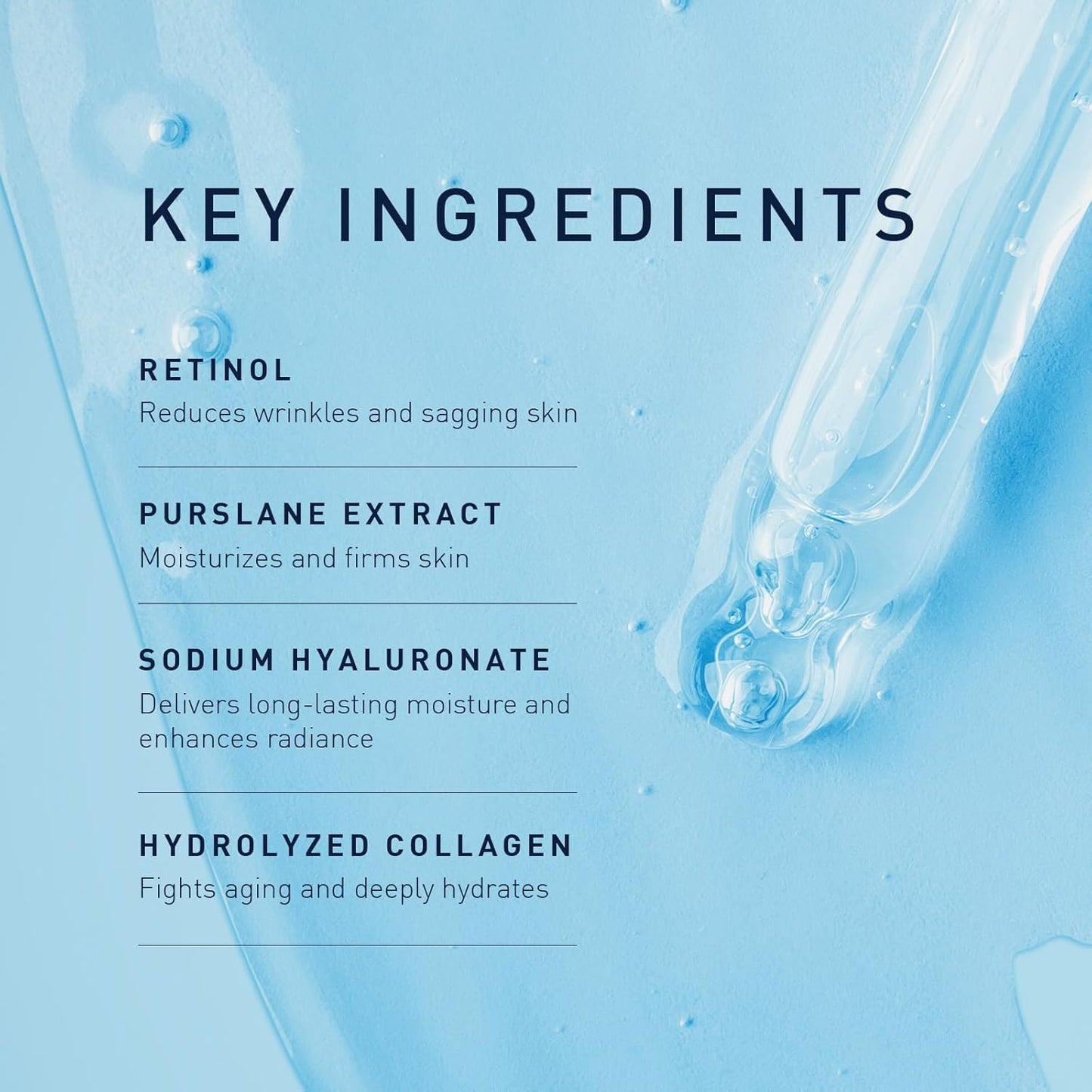 Close-up of the hydrogel texture of Enaskin Naturals eye pads adhering to the skin.