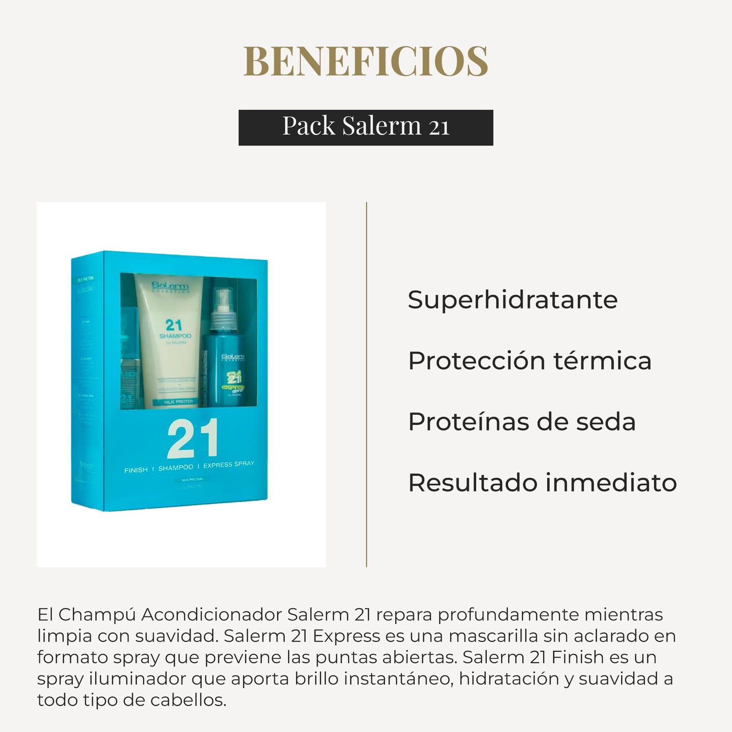Salerm 21 Express Spray one hundred fifty milliliters leave-in conditioning hair treatment