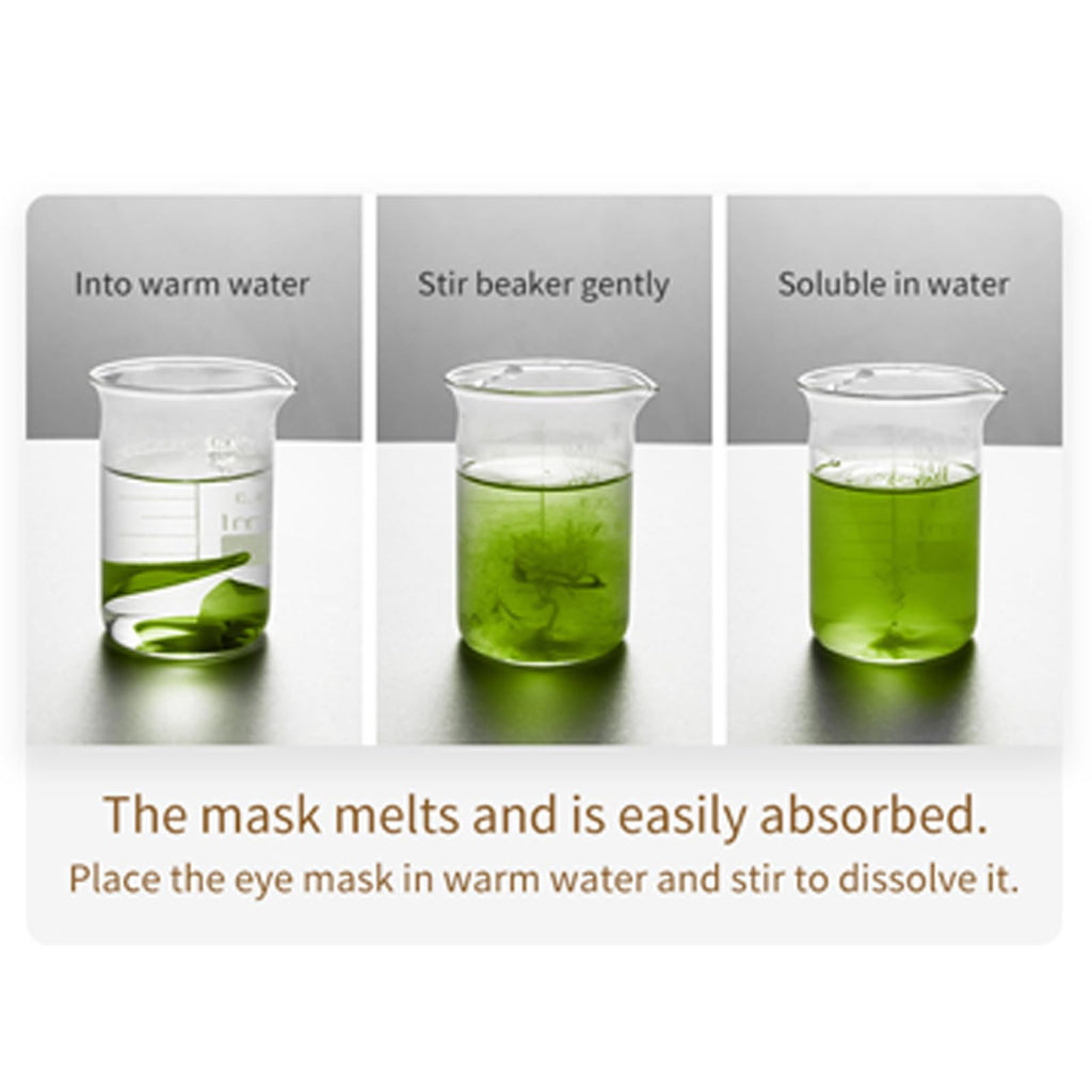 Side profile of packaging for sixty pieces eye mask