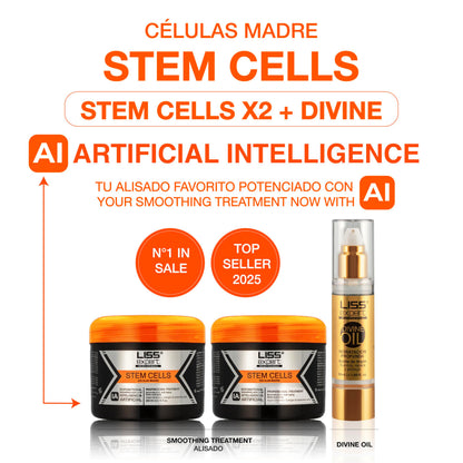 Liss Expert Stem Cells organic smoothing treatment 500 milliliter bottle