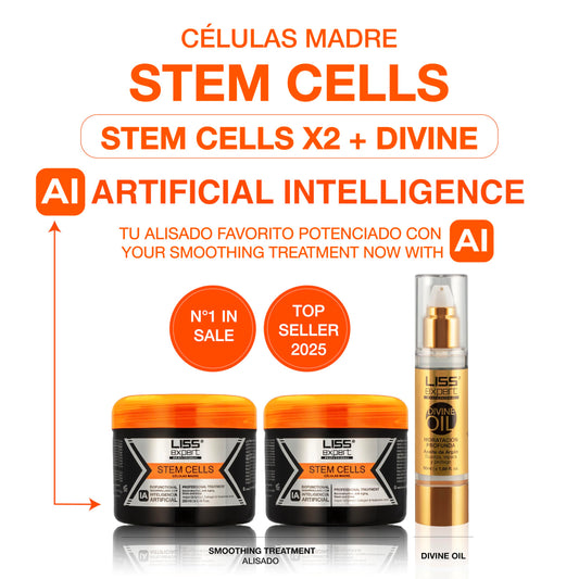 Liss Expert Stem Cells organic smoothing treatment 500 milliliter bottle