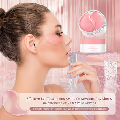 Skincare eye patches with hyaluronic acid for intense under-eye moisture