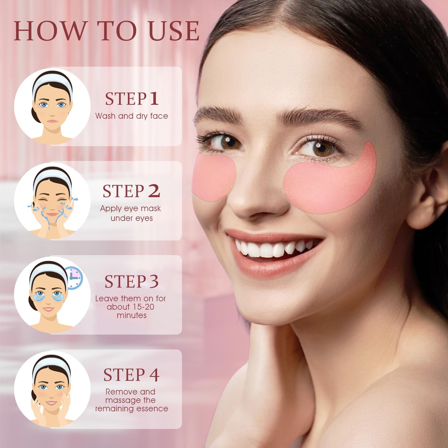 Premium gold eye mask treatment for a refreshed and youthful appearance