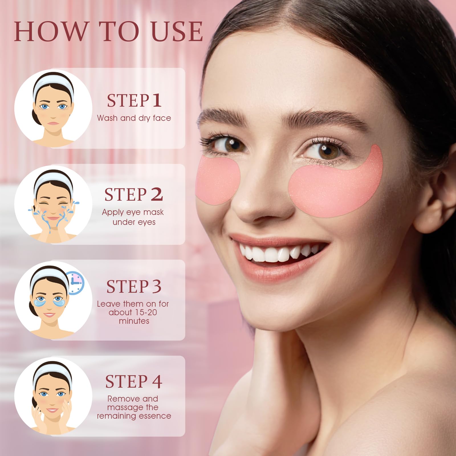 Premium gold eye mask treatment for a refreshed and youthful appearance