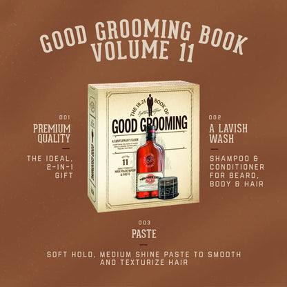 Premium imported men's styling paste jar opened showing product texture
