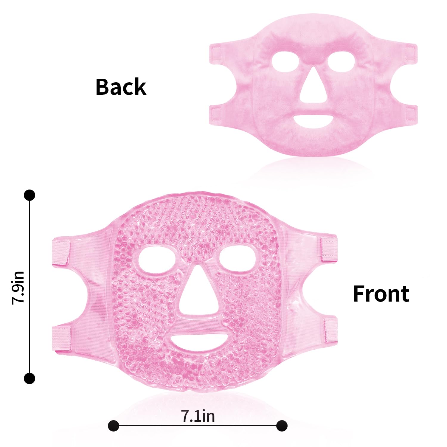 Woyax mask demonstrating cold therapy application for puffiness