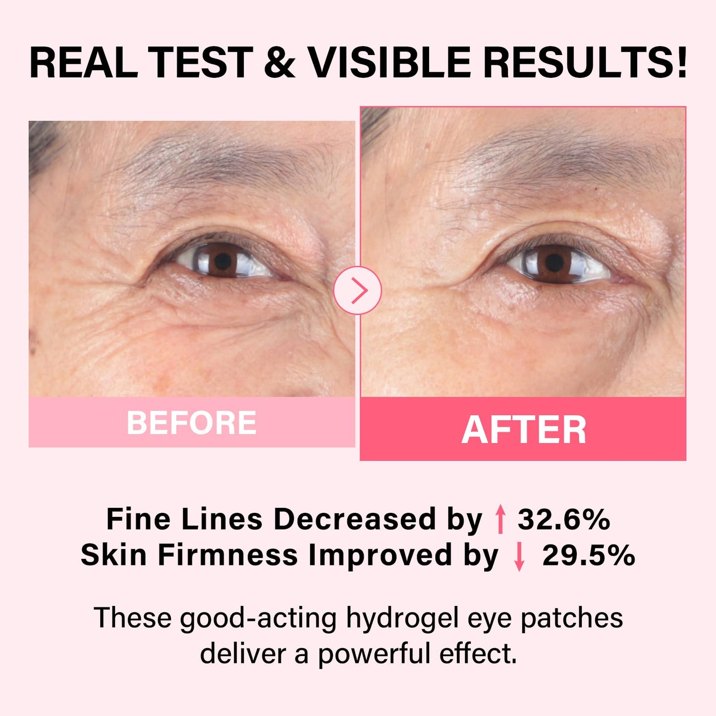 IMethod under eye mask white-to-transparent hydrogel patches displaying texture and shape details