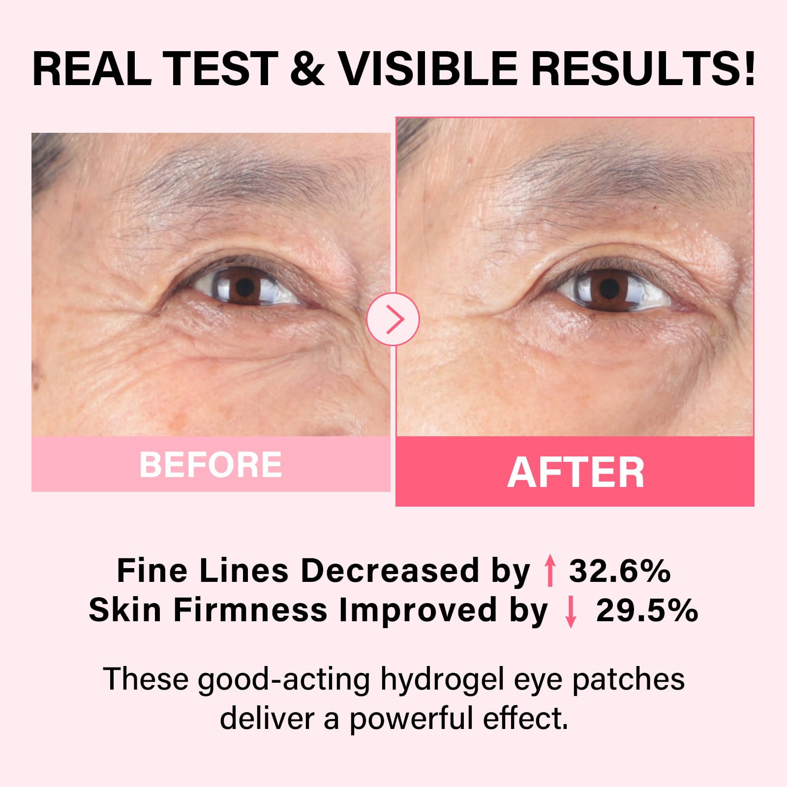 IMethod under eye mask white-to-transparent hydrogel patches displaying texture and shape details