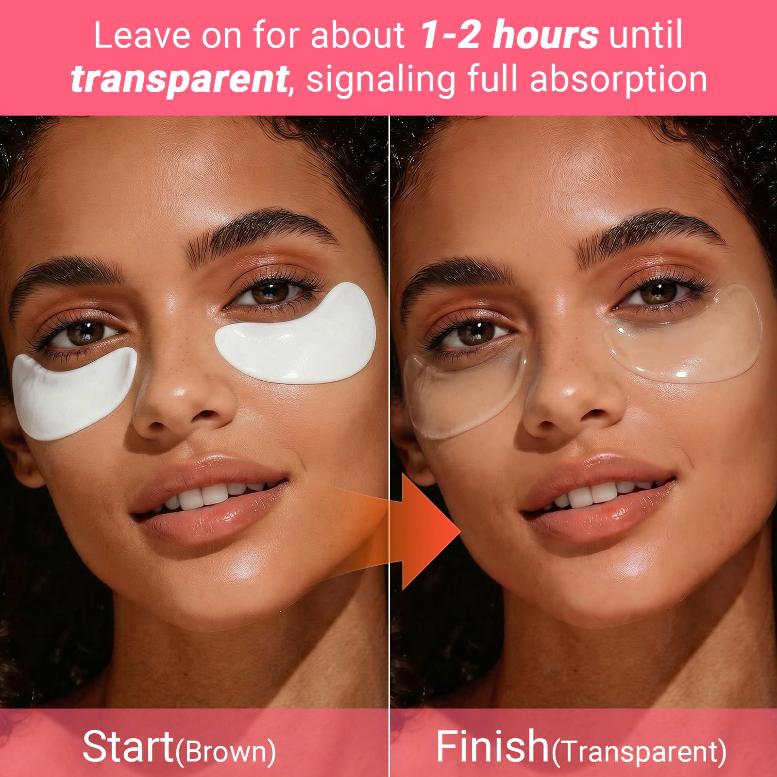 IMethod premium skincare imported eye patches displayed on a clean vanity setup