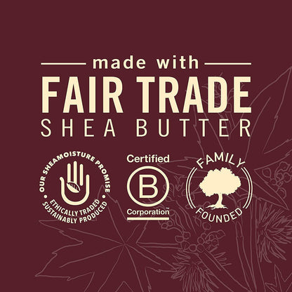 Three piece SheaMoisture growth promoting system group shot against a clean background