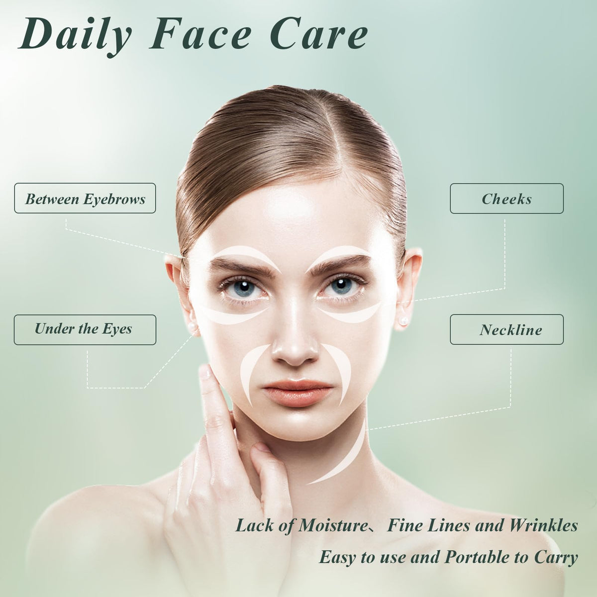 Spa setting with aloe vera eye patches and spatula