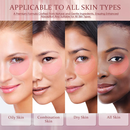 Anti aging eye gel pads texture close up view