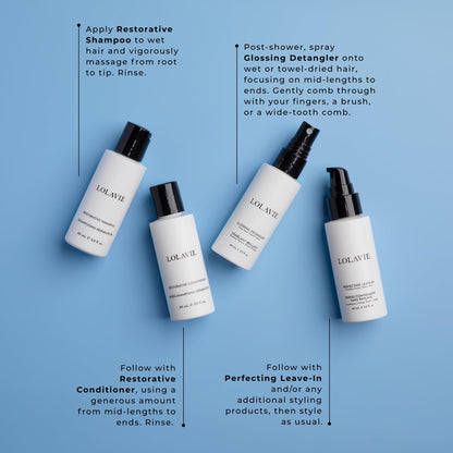 LolaVie travel kit components displayed for travel convenience.