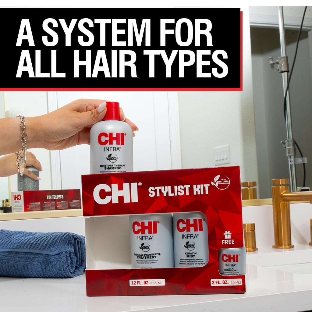CHI Keratin Mist twelve ounce spray bottle for thermal heat protection