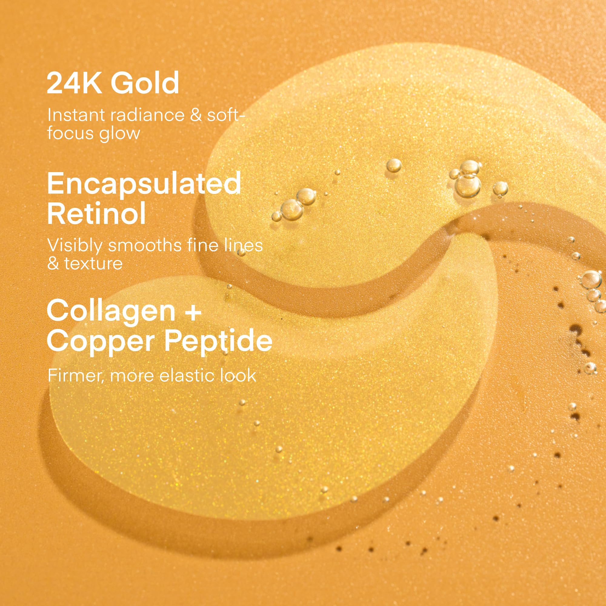 Terez & Honor hydrogel eye masks applied under eye