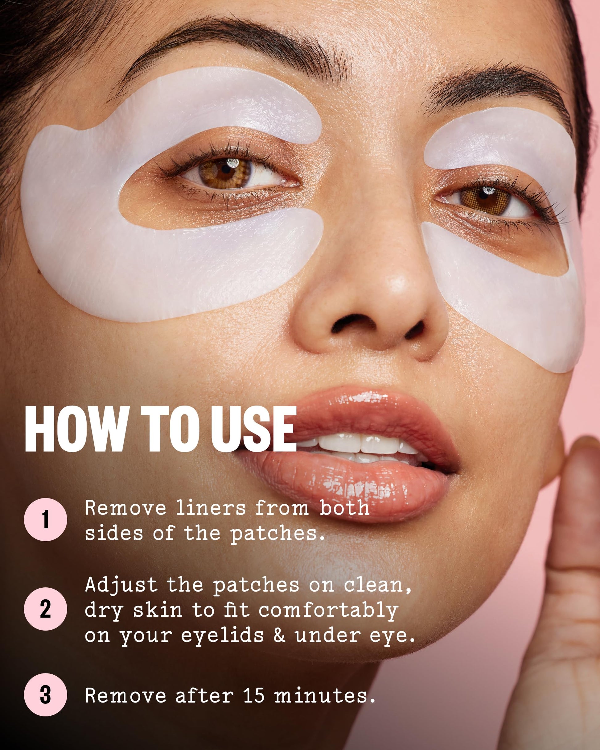 Before and after concept showing the firming and smoothing effects on droopy eyelids