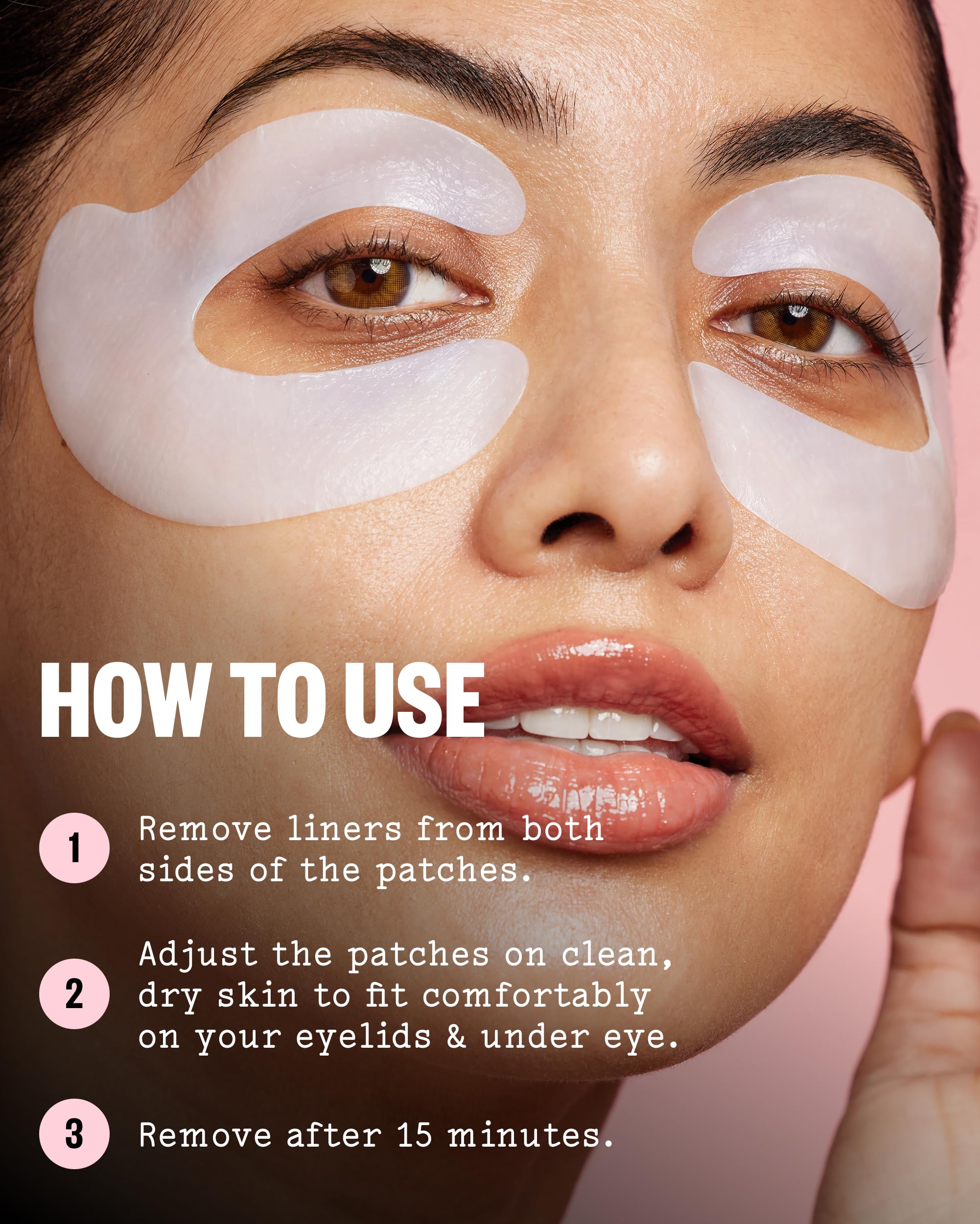 Before and after concept showing the firming and smoothing effects on droopy eyelids