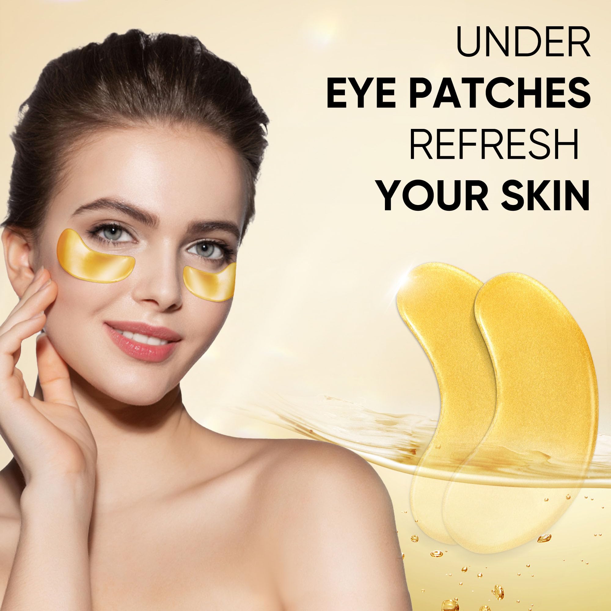 Bukamkom 24K gold under eye treatment for dark circles and puffiness reduction