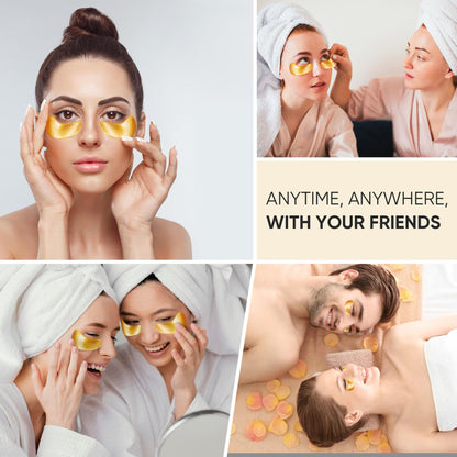 Bukamkom luxury 24K gold eye patches packaging for men and women skincare