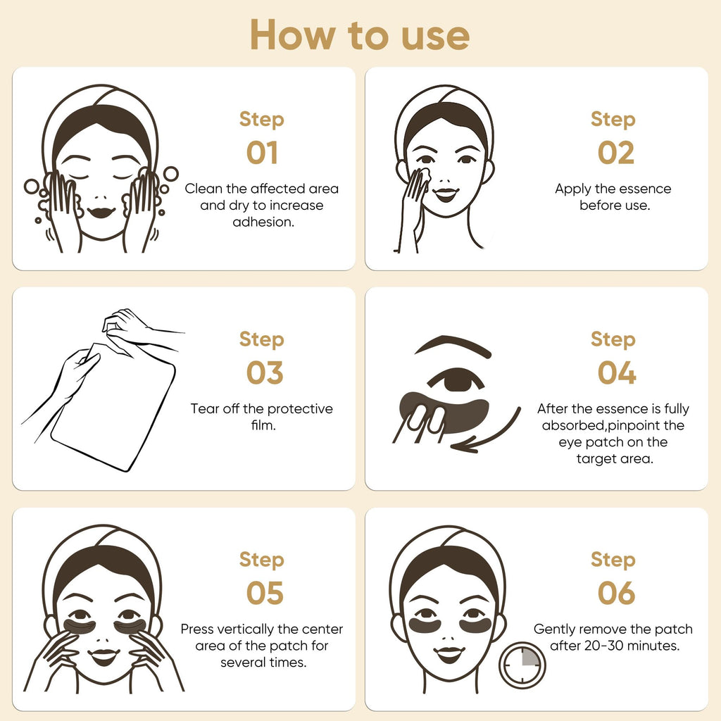Bukamkom 10 pairs 20 pieces eye mask open jar display